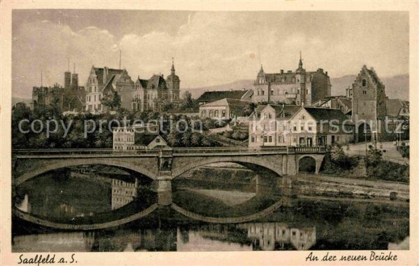 Saalfeld Saale An der neuen Brücke