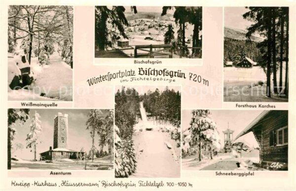 Bischofsgruen Wintersportplatz Weissmainquelle Asentu