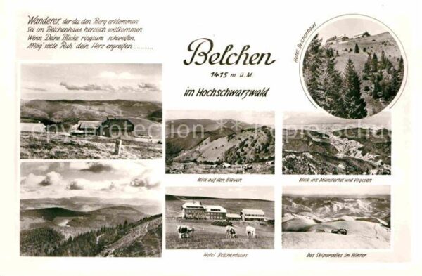 Belchen Baden Hotel Belchenhaus Landschaftspanorama S