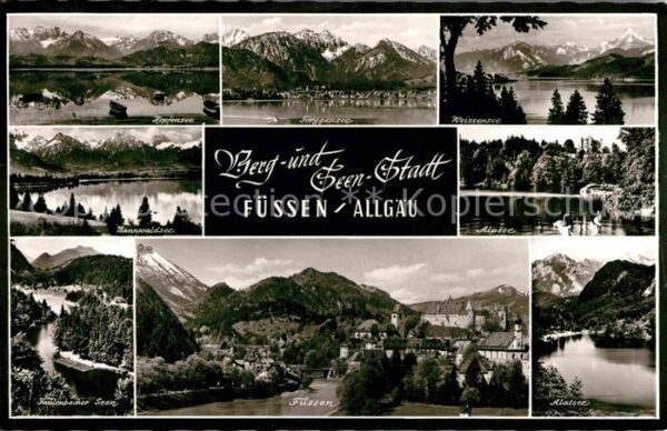 Fuessen Allgaeu Hopfensee Forggensee Weissensee Bannwal