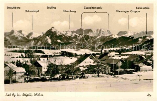Bad Oy Winterpanorama Allgäuer Alpen