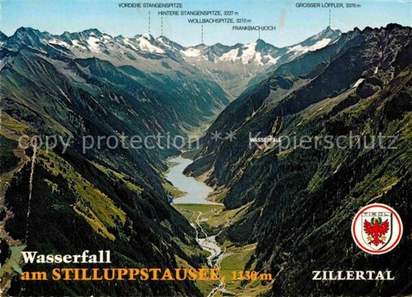 Mayrhofen Zillertal Wasserfall am Stilluppstausee Zillertal