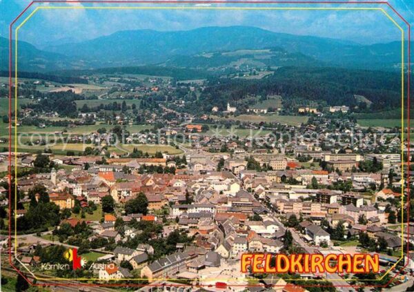 Feldkirchen Kaernten Fliegeraufnahme