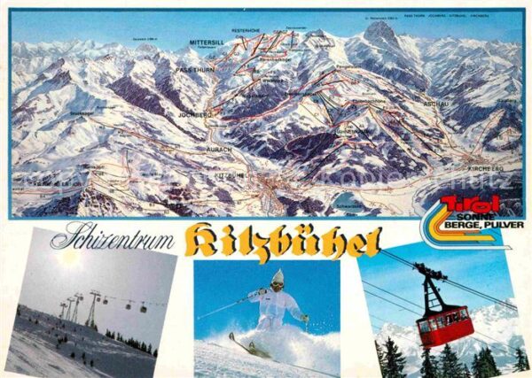 Kitzbuehel Tirol Übersichtskarte Schizentrum Kitzbüheler