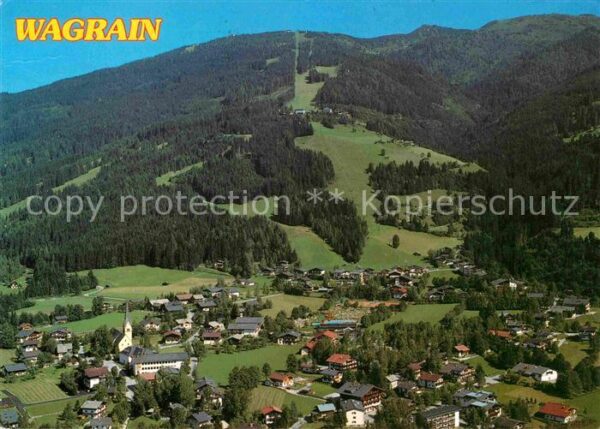 Wagrain Salzburg Fliegeraufnahme