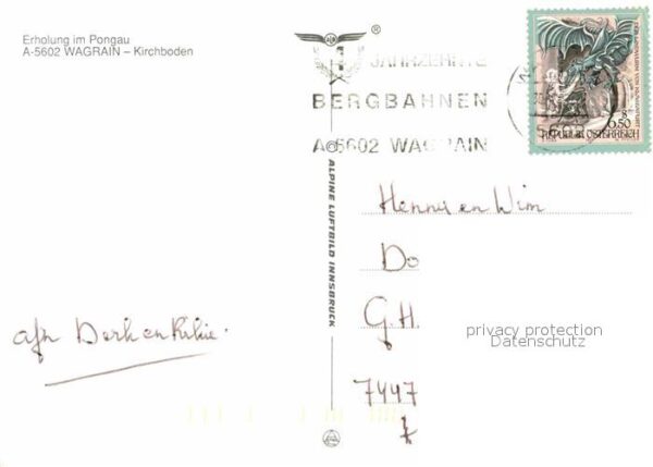 Wagrain Salzburg Fliegeraufnahme – Bild 2