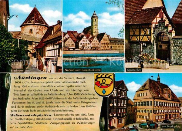 Nuertingen Blockturm Neckar Laurentiuskirche Kroat