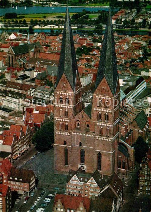 Luebeck St Marien Kirche Hansestadt Fliegeraufn