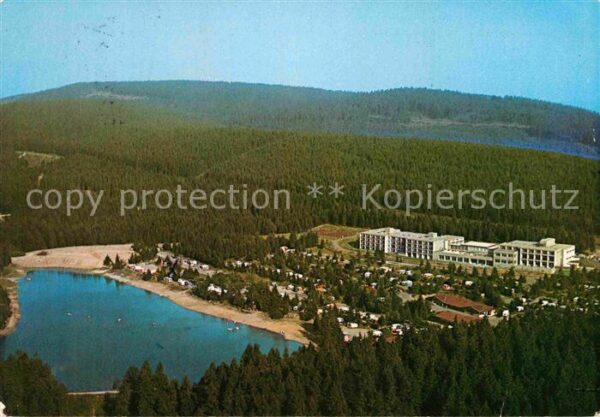 Hahnenklee-Bockswiese Harz Campingplatz am Kreuzeck Fliegeraufnahm