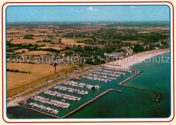 Groemitz Ostseebad Hafen Strand Fliegeraufnahme