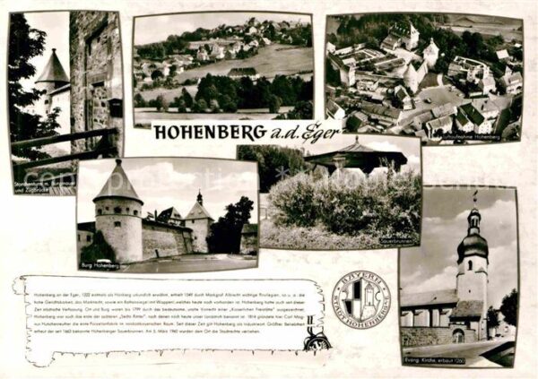 Hohenberg Eger Storchenturm Burgmauer Zugbrücke Burg S