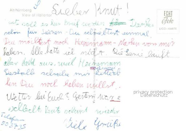 Alt Nuernberg Hallertor Altstadt Schloss Gedicht – Bild 2