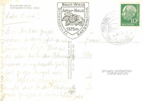 Arber Richard Wagner Kopf Felsen Arberhaus Se – Bild 2