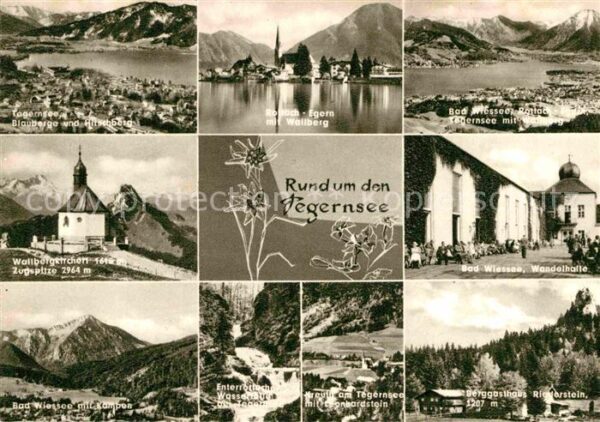 Tegernsee Panorama Blauberge Hirschberg Bergkirch