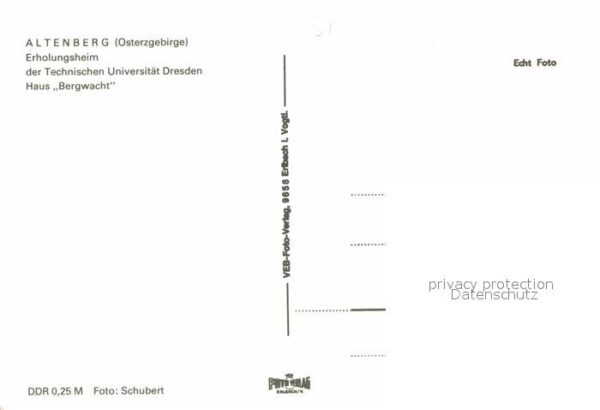 Altenberg Erzgebirge Erholungsheim der TU Dresden Haus Bergw – Bild 2