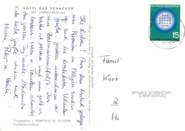 Lindau Bodensee Hotel Bad Schachen Landungssteg Dampfer – Bild 2