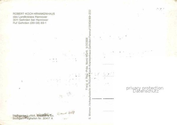 Gehrden Hannover Robert Koch Krankenhaus Fliegeraufnahme – Bild 2