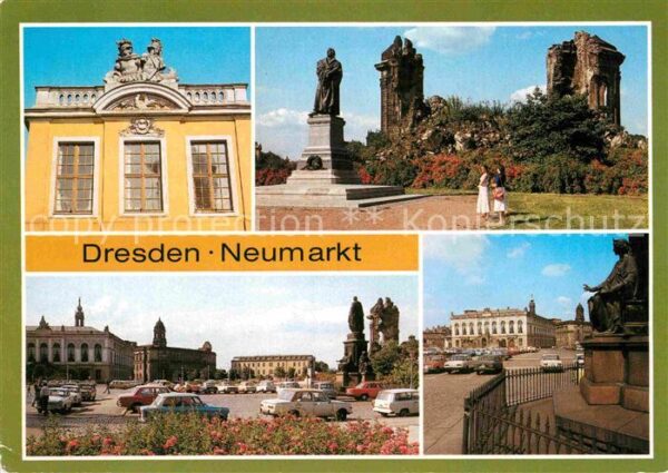 Dresden Neumarkt Coselpalais Ruine Frauenkirche