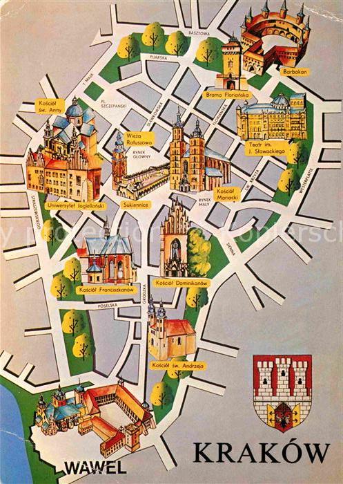Krakow Krakau Zabytkowe Srodmiesci Historische Innens