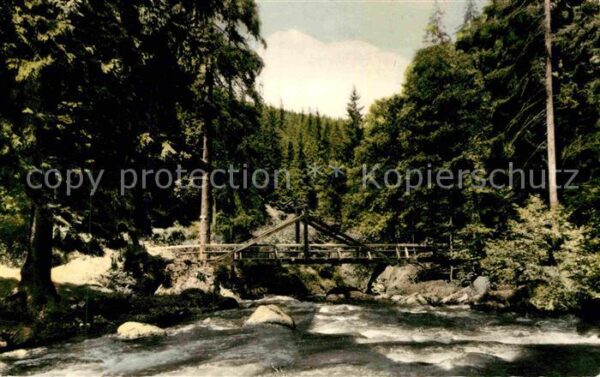 Frankenwald Region Teufelssteg im Höllental