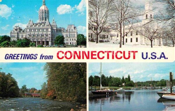 Connecticut US-State Capitol in Hartford Litchfield hills Lo