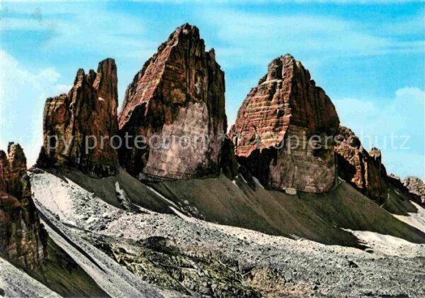 Tre Cime Di Lavaredo Drei Zinnen Gebirgspanorama Dolomiten