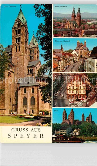 Speyer Rhein Dom Blick vom Altpörtel Ehemaliges Kauf