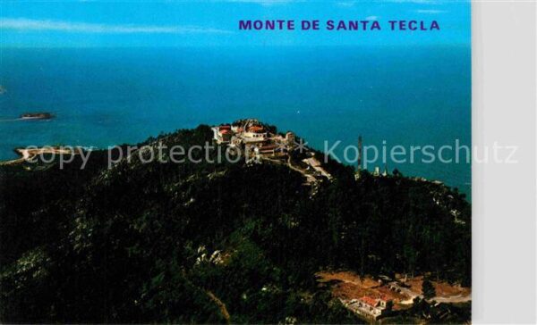 La Guardia Pontevedra Vista aerea del Monte de Santa Tecla
