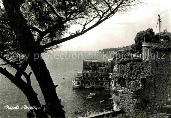 Posillipo Häuserpartie am Meer Küste