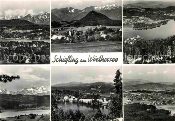 Schiefling See Gesamtansicht mit Alpenpanorama