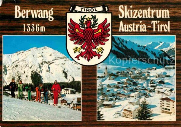 Berwang Tirol Panorama Skizentrum Alpen Wappen