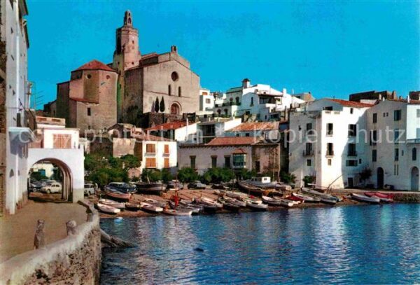 Cadaques Hafen Kirche Costa Brava Serie II Num 2