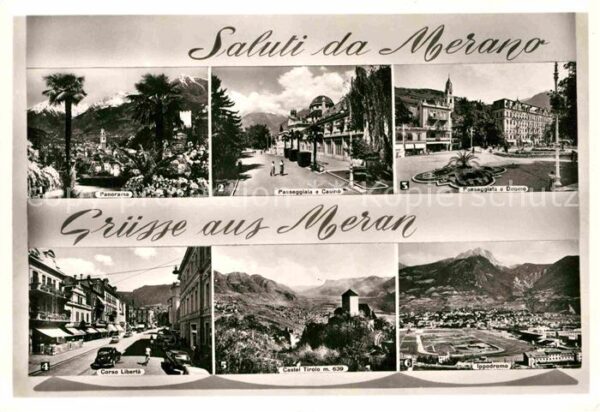 Meran Merano Panorama Passegiata Casino Duomo Coreo
