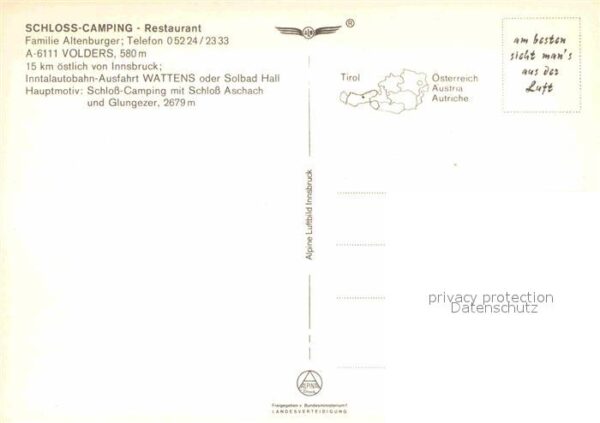 Volders Hauptstrasse mit Kirche Schloss Camping – Bild 2