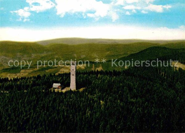 Oberharmersbach Turm und Rasthaus auf dem Brandenkopf S