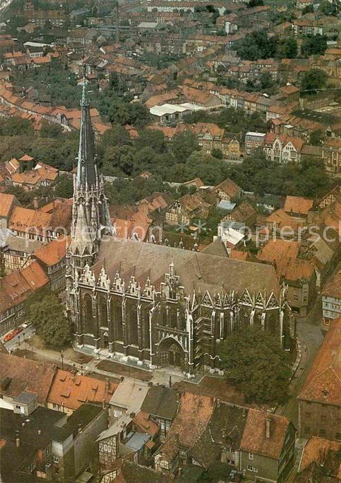 Muehlhausen Thueringen Pfarrkirche St Marien Luftbildserie der