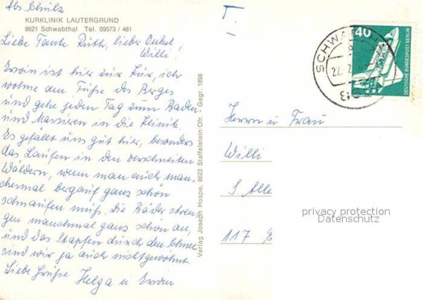 Schwabthal Kurklinik Lautergrund – Bild 2