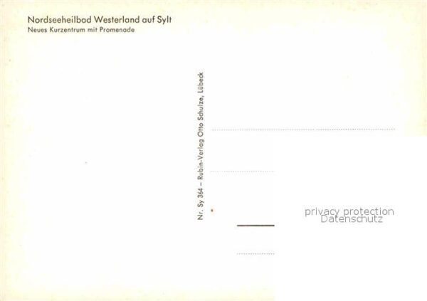 Westerland Sylt Nordseeheilbad Kurzentrum mit Promenade – Bild 2