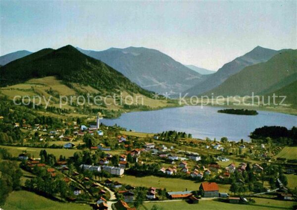 Schliersee Panorama mit Brecherspitze und Jägerkam