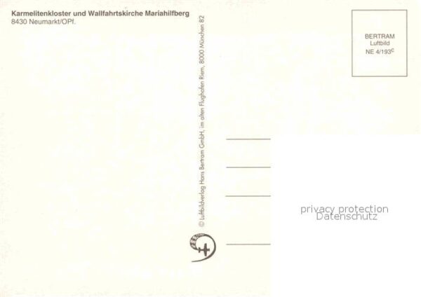 Neumarkt Oberpfalz Karmelitenkloster Wallfahrtskirche Mari – Bild 2