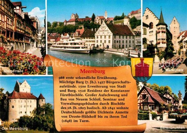 Meersburg Bodensee Steigstrasse Marktplatz Altstadt Bootsa
