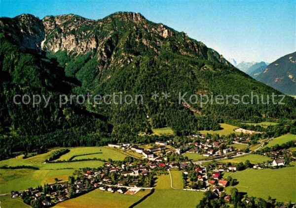 Bayerisch Gmain mit Predigtstuhl Alpenpanorama Fliegera