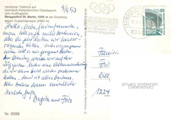Garmisch-Partenkirchen Berggasthof St Martin am Grasberg Zugsp – Bild 2