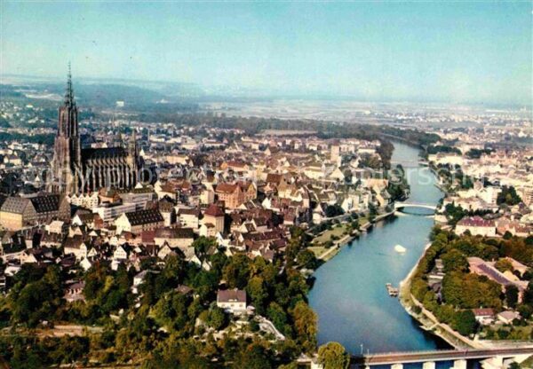 Ulm Donau Stadtbild mit Münster höchster Kirchtur