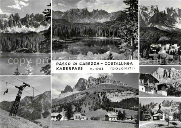 Karerpass Suedtirol Passo di Carezza Costalunga Bergsee Alp