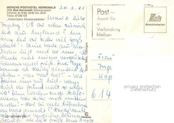 Bad Herrenalb Mönchs Posthotel Herrenalb Historische – Bild 2