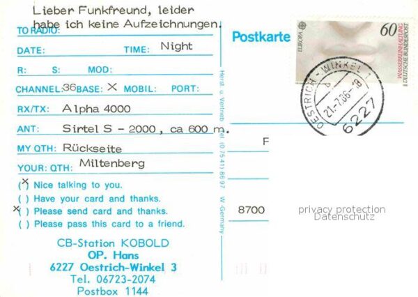 Oestrich-Winkel German CB Station Kobold – Bild 2