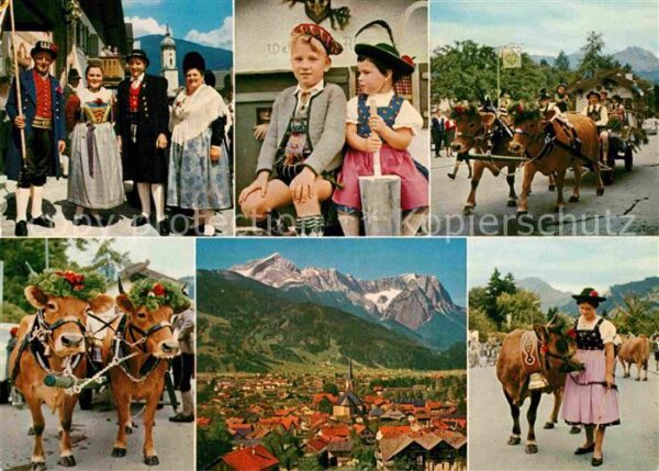 Garmisch-Partenkirchen Werdenfelserland und Trachten Almabtrie
