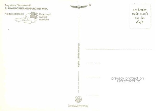 Klosterneuburg Augustiner Chorherrenstift Fliegeraufna – Bild 2
