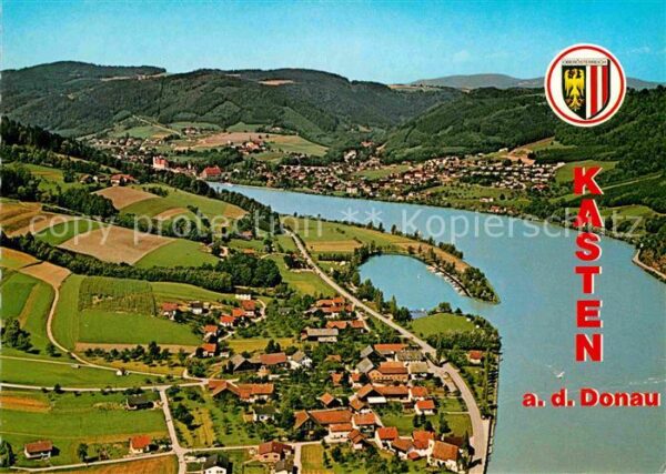 Kasten Donau Erholungsort Fliegeraufnahme